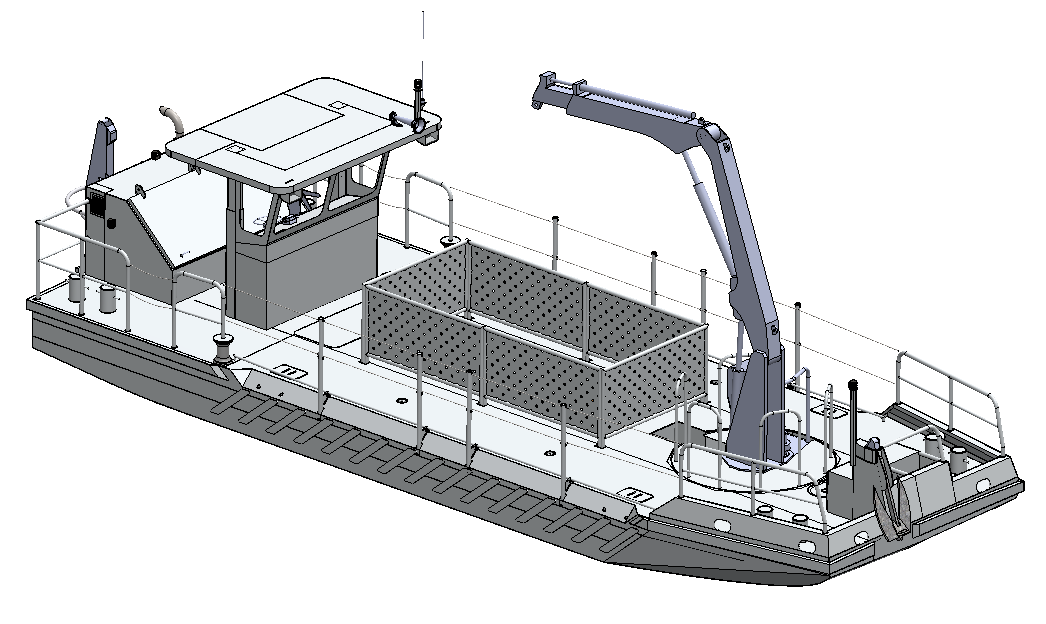 Barge fluviale multi-fonctions Barge fluviale multi-fonctions